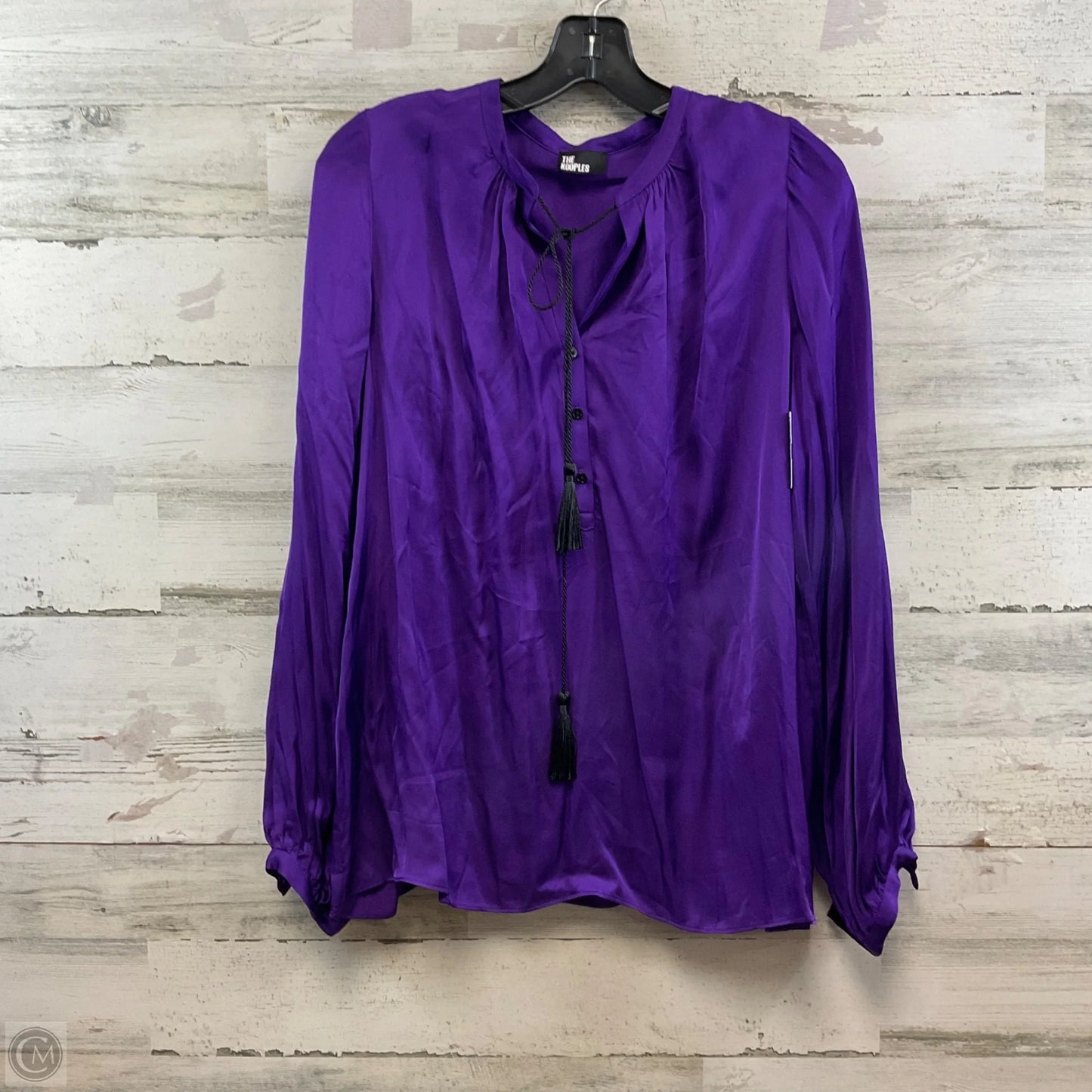 Blouse Long Sleeve By The Kooples In Purple, Size: M