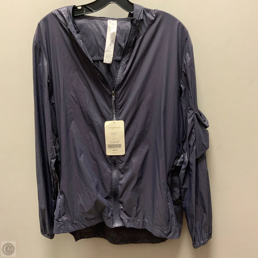 Athletic Jacket By Fabletics In Grey, Size: L