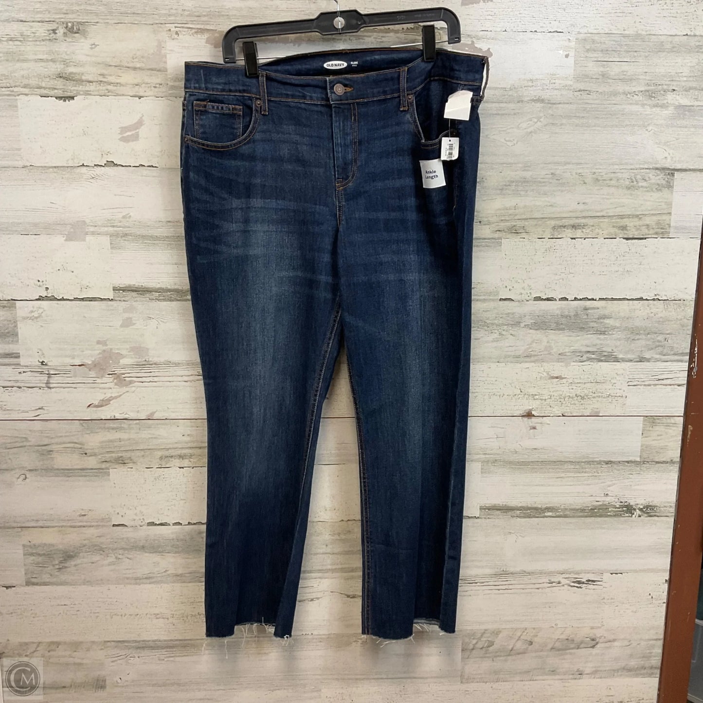 Jeans Flared By Old Navy In Blue Denim, Size: 14