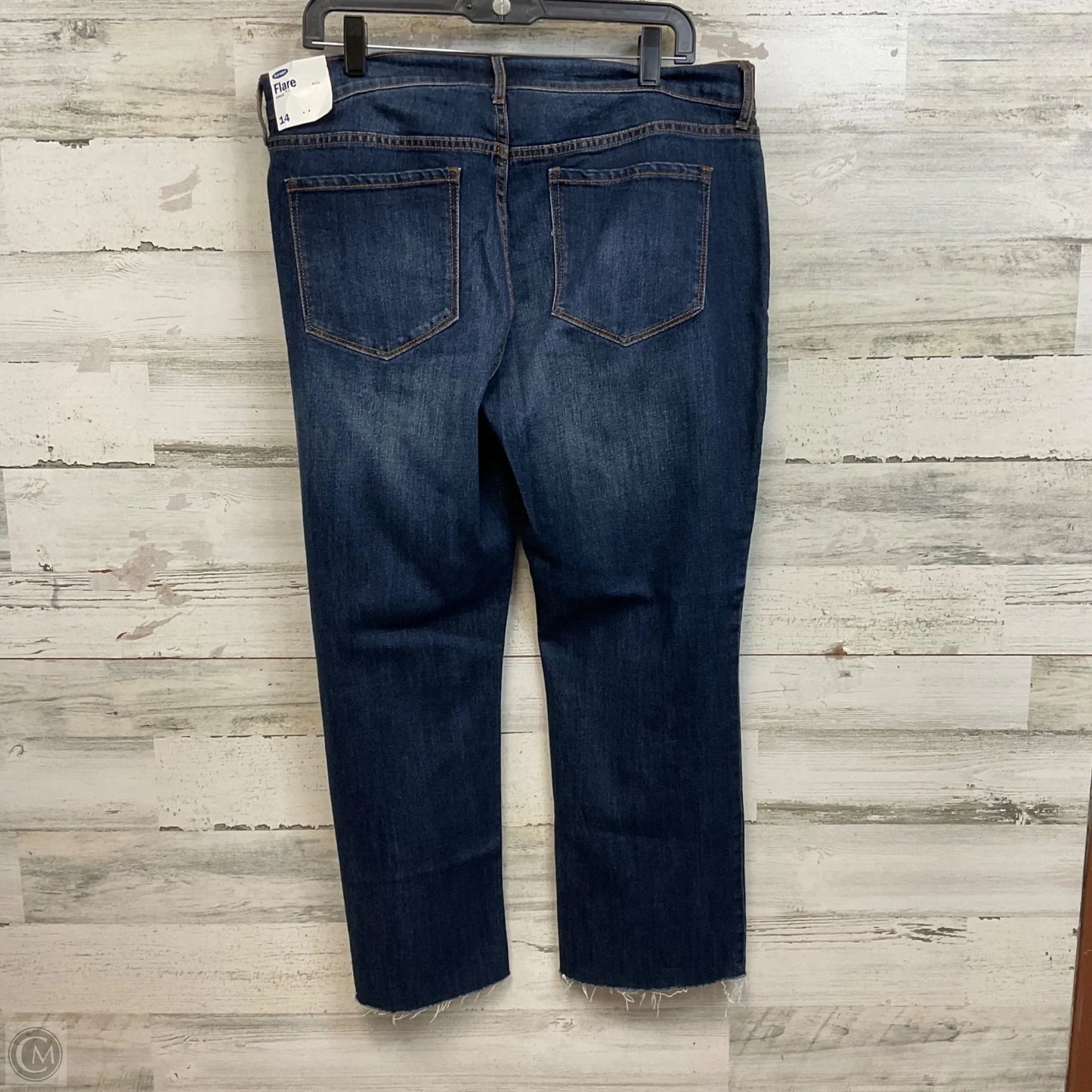 Jeans Flared By Old Navy In Blue Denim, Size: 14