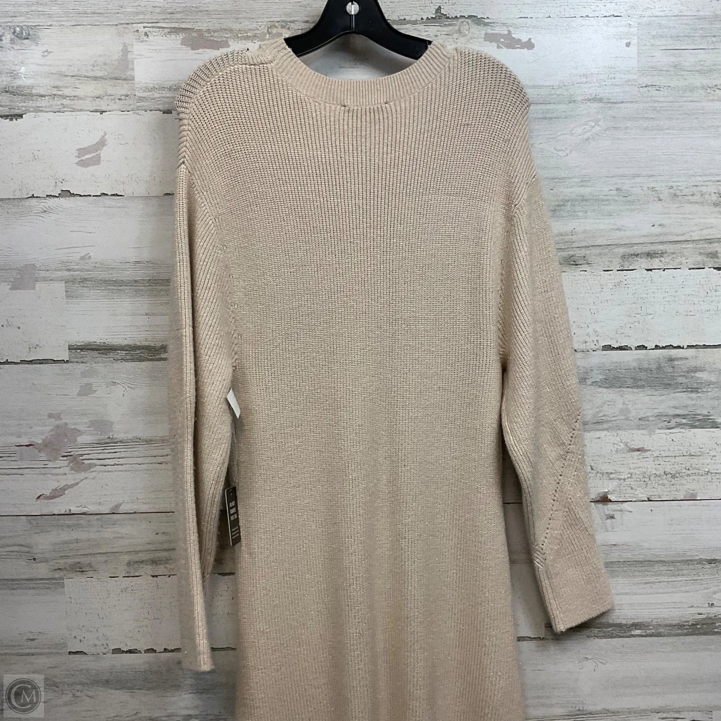 Dress Sweater By Express In Beige, Size: L
