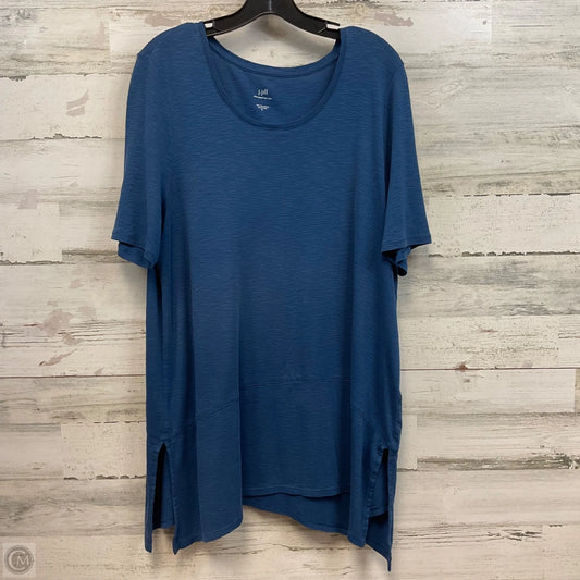 Tunic Short Sleeve By J. Jill In Blue, Size: Xl