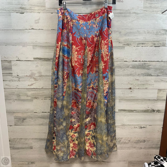Skirt Maxi By HEMANT & NANDITA In Blue & Red, Size: M