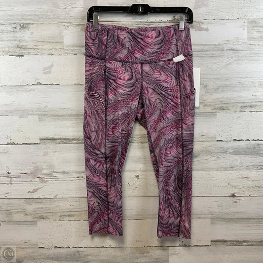 Athletic Leggings Capris By Lululemon In Pink & Purple, Size: M