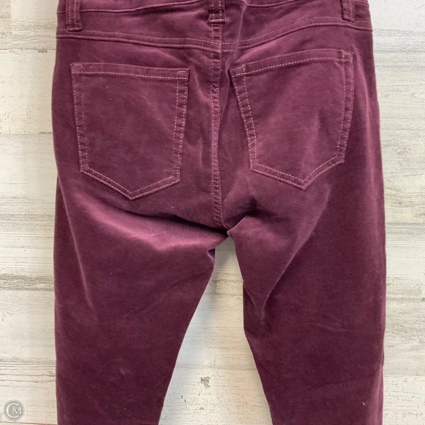 Pants Corduroy By Cabi In Maroon, Size: 4