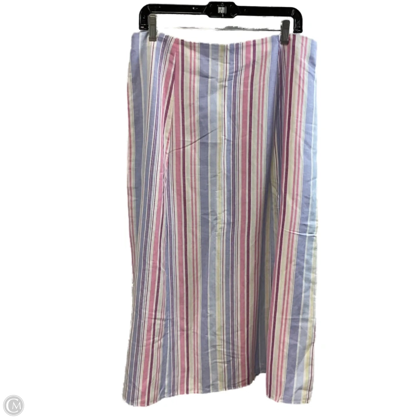 Skirt Midi By Loft In Pink & Purple, Size: 10