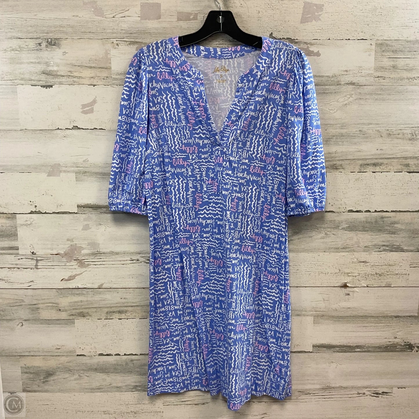 Dress Casual Short By Lilly Pulitzer In Blue & White, Size: S