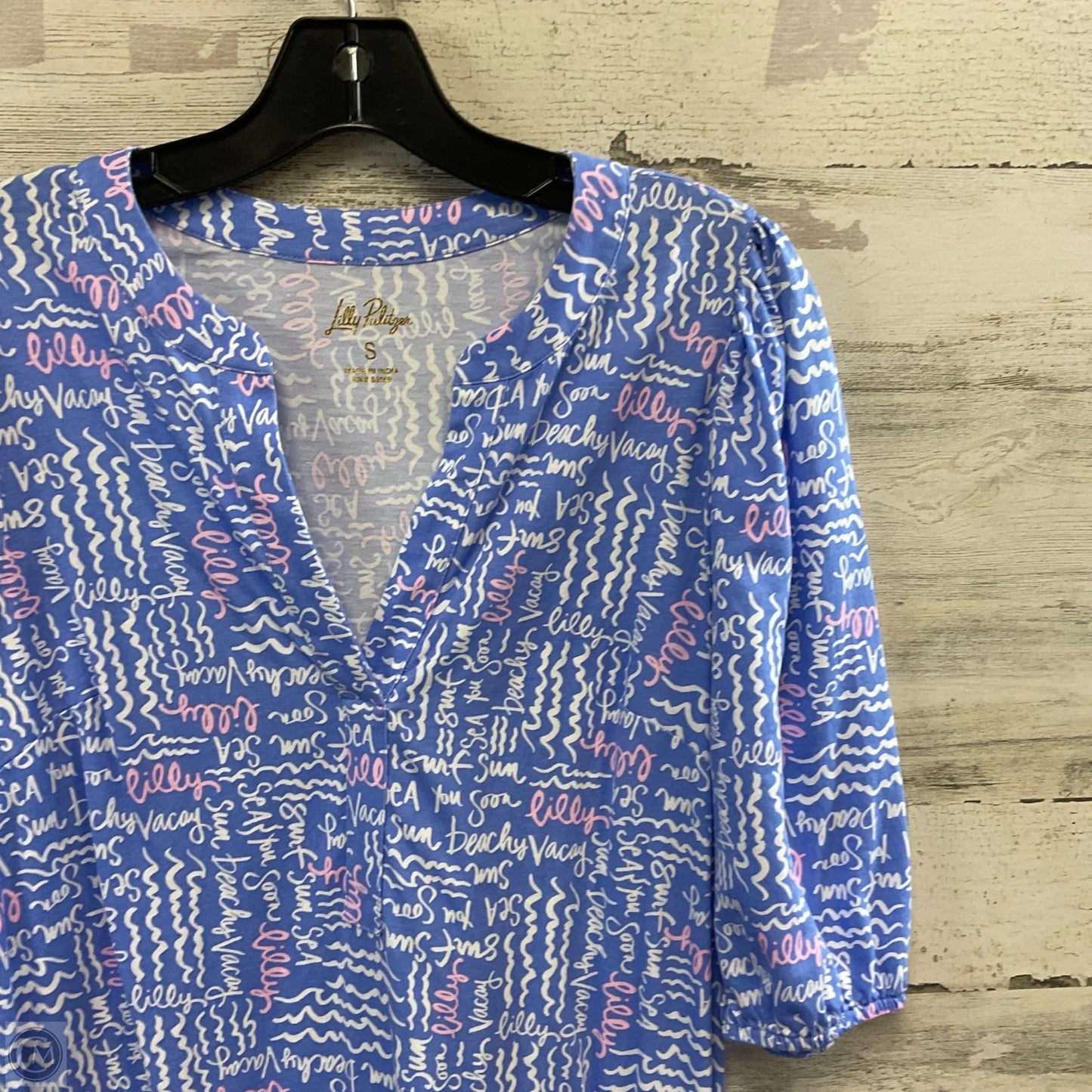 Dress Casual Short By Lilly Pulitzer In Blue & White, Size: S