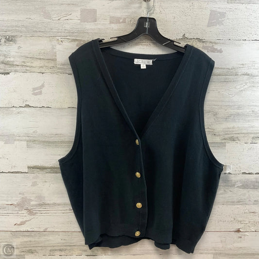 Vest Sweater By J. Crew In Black, Size: 3x