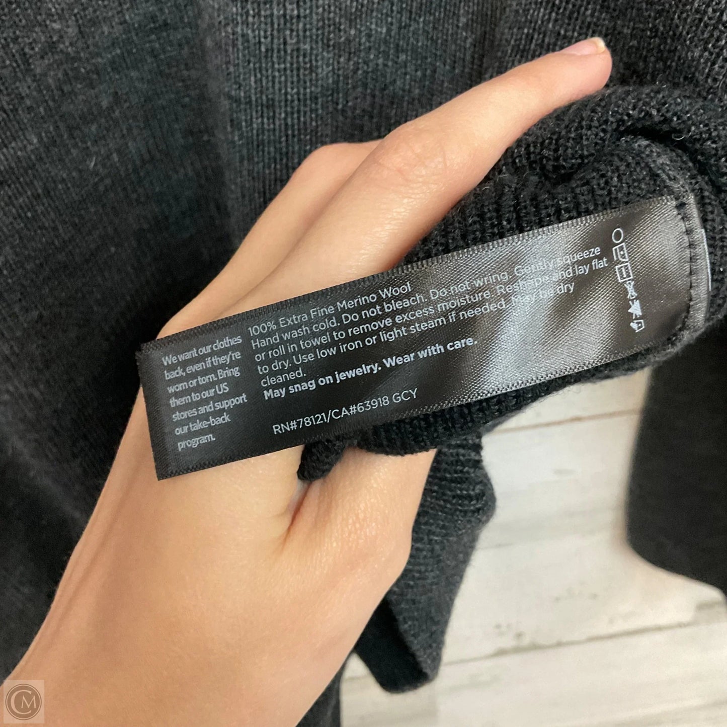 Sweater By Eileen Fisher In Black, Size: S