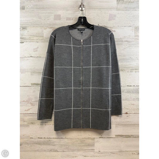 Sweater Cardigan By Eileen Fisher In Grey, Size: S
