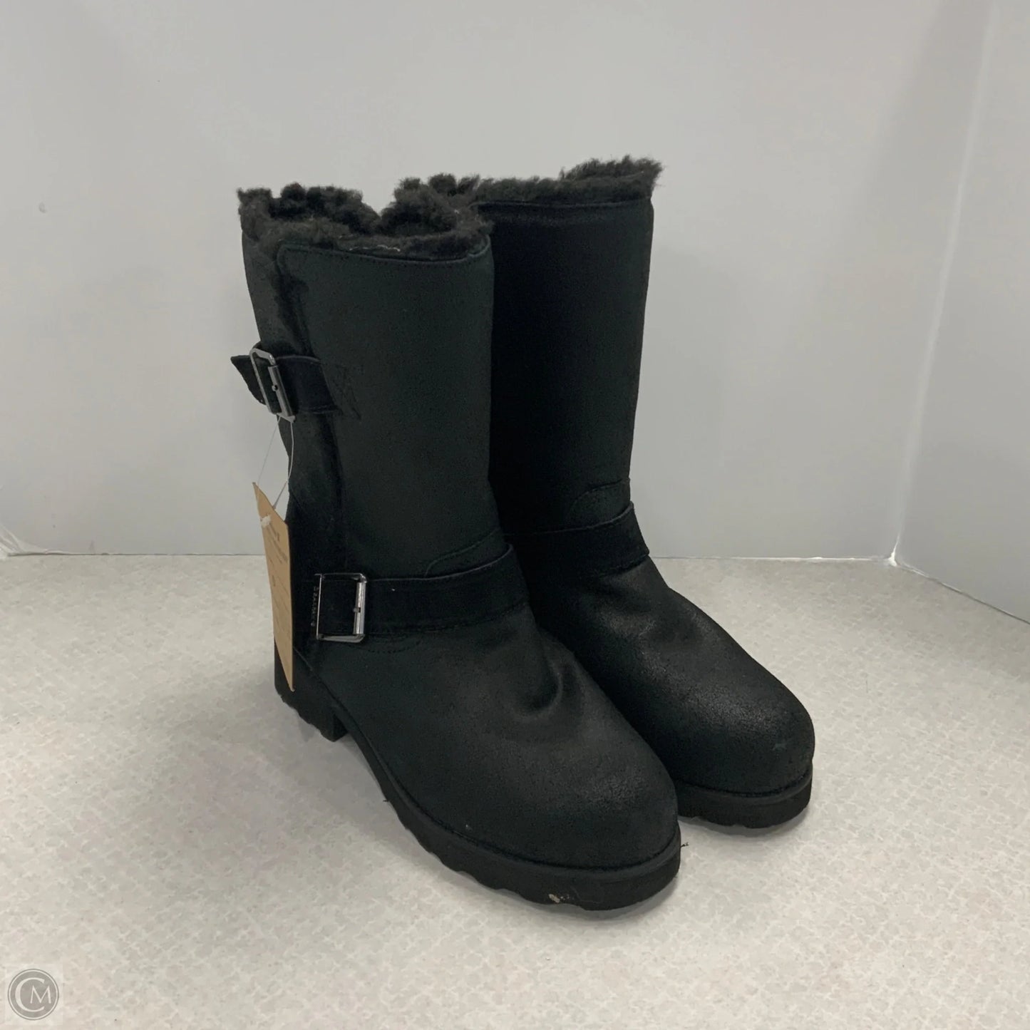 Boots Mid-calf Heels By Bearpaw In Black, Size: 8