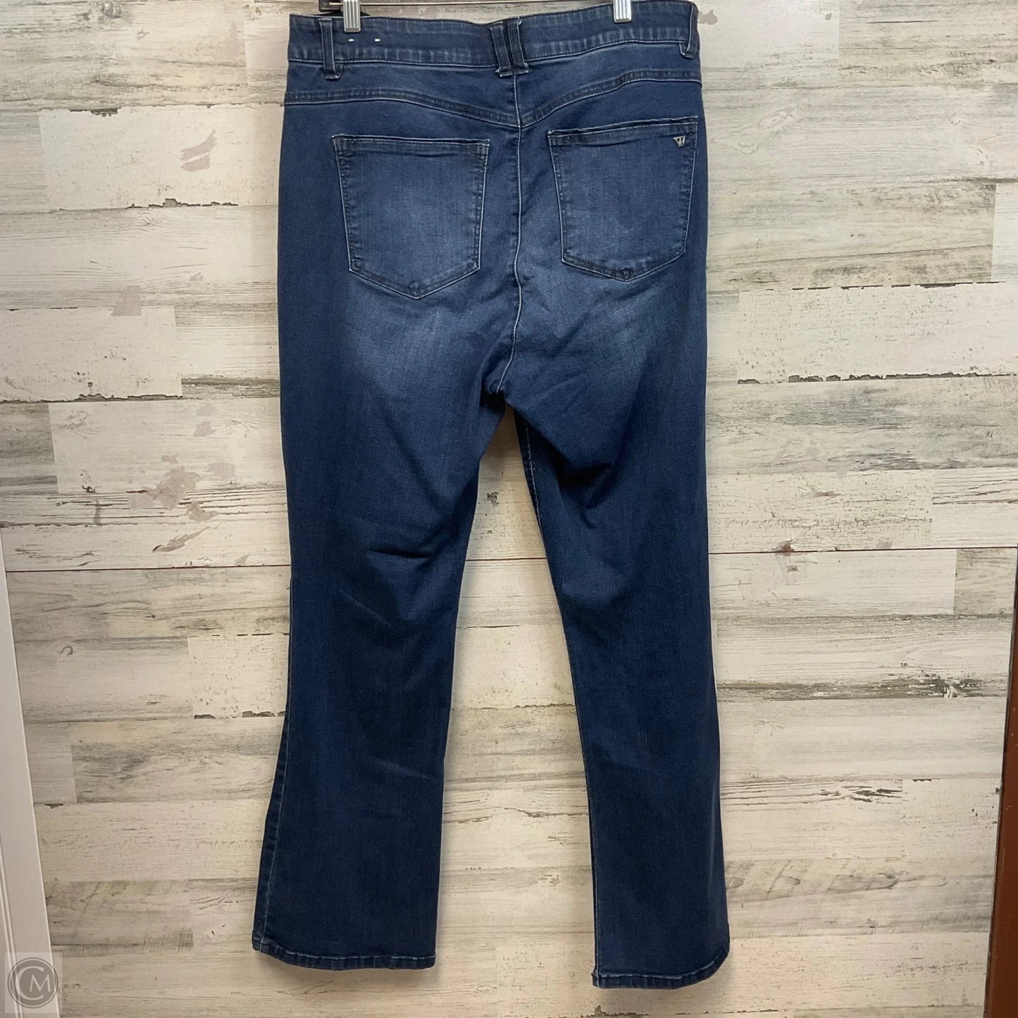 Jeans Boot Cut By Wit & Wisdom In Blue Denim, Size: 16