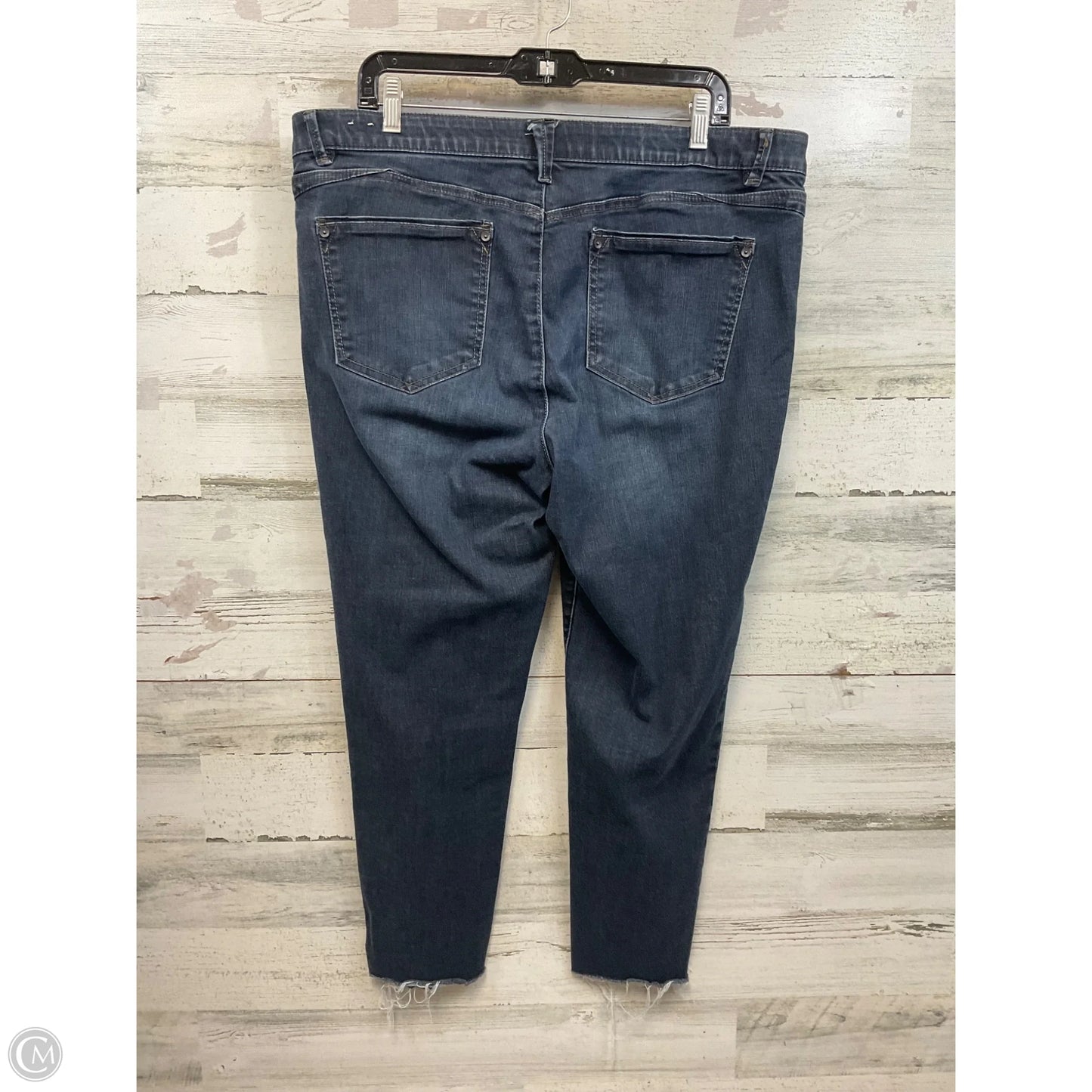 Jeans Cropped By Wit & Wisdom In Blue Denim, Size: 18