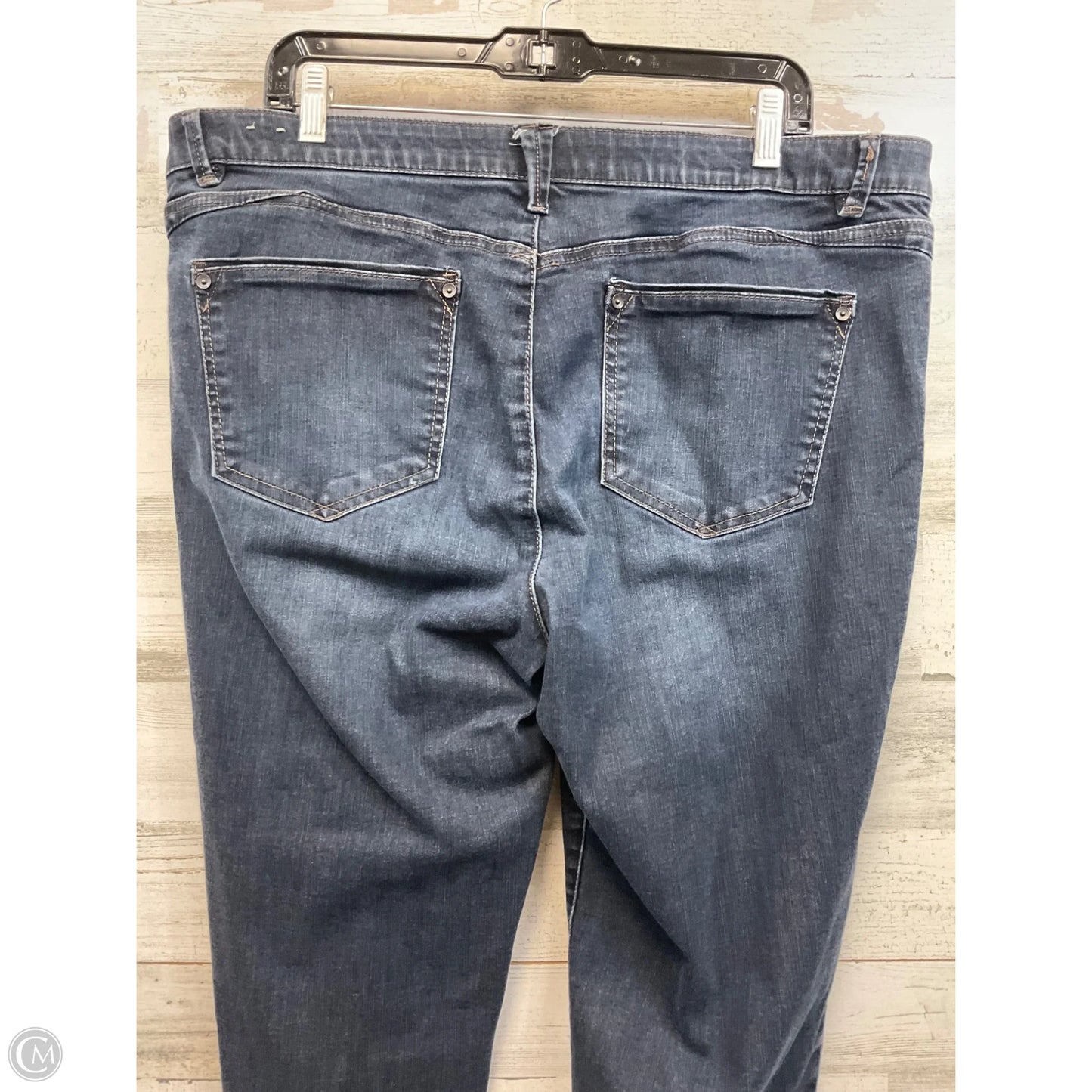 Jeans Cropped By Wit & Wisdom In Blue Denim, Size: 18