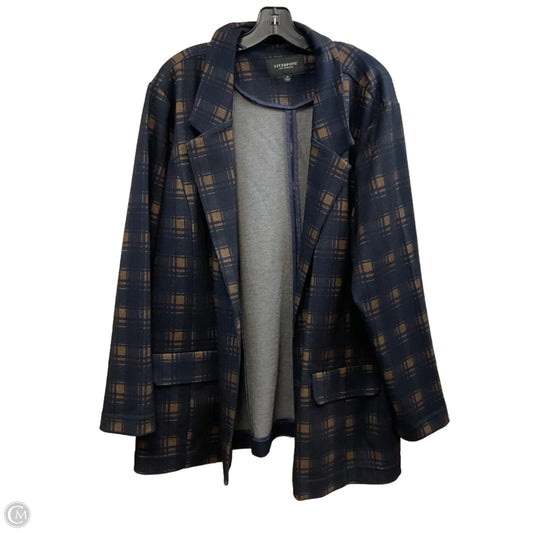Blazer By Liverpool In Blue & Brown, Size: 3x