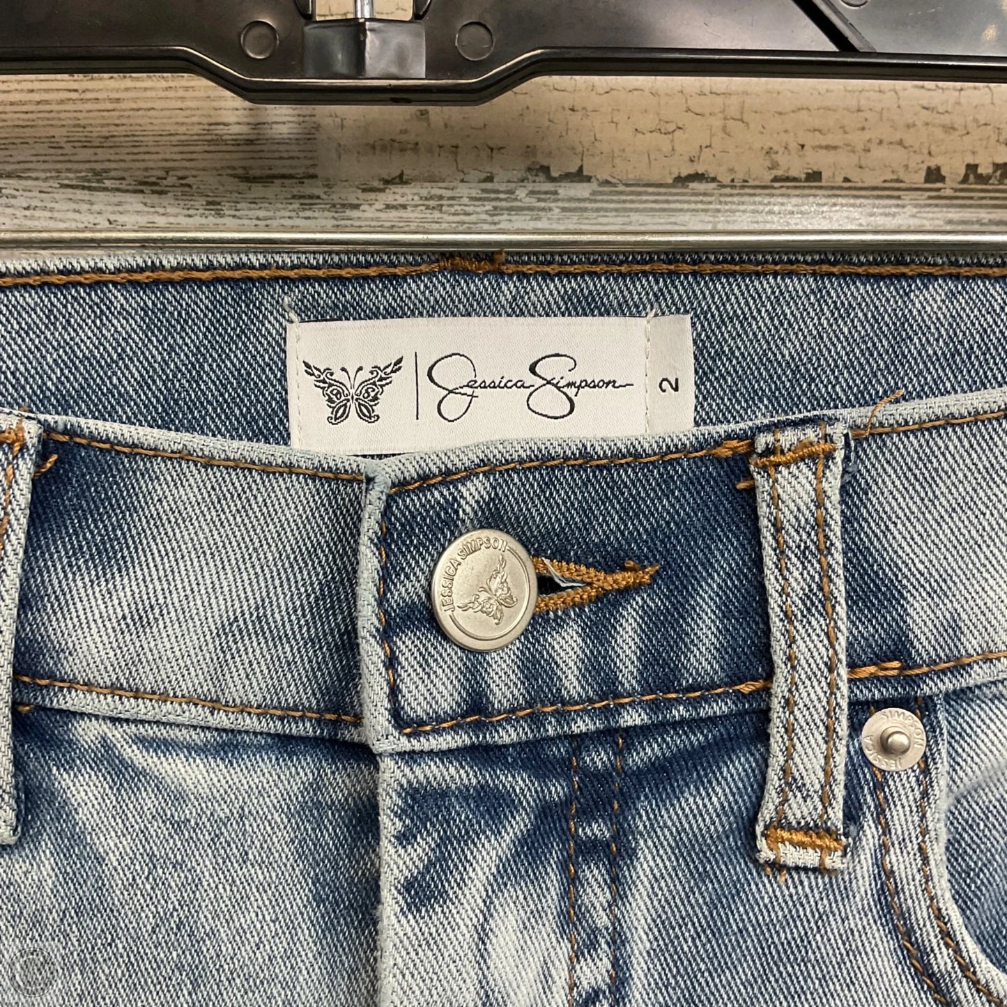 Jeans Flared By Jessica Simpson In Blue Denim, Size: 2