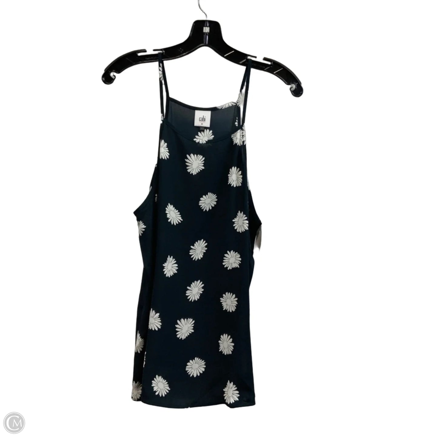 Top Sleeveless By Cabi In Blue & White, Size: M