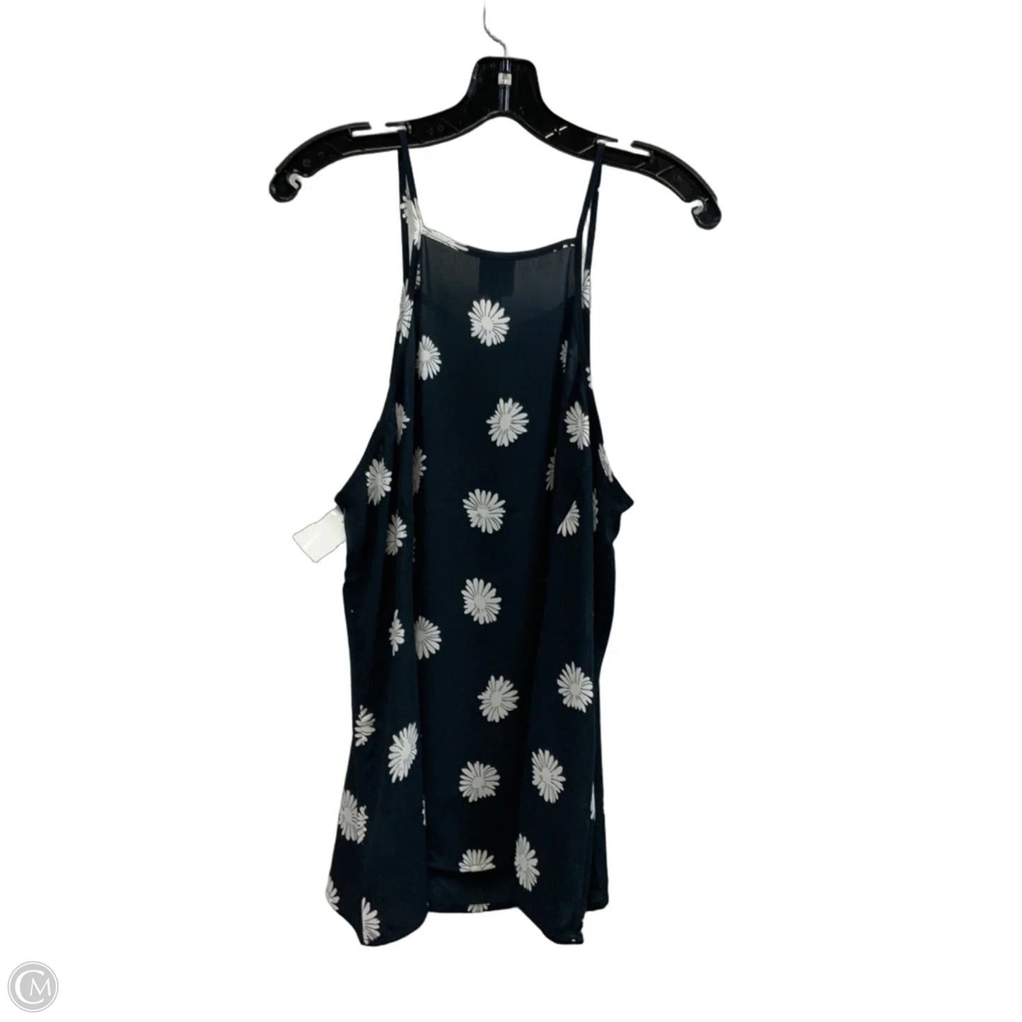 Top Sleeveless By Cabi In Blue & White, Size: M