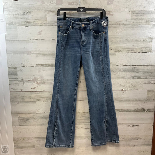 Jeans Flared By Liverpool In Blue Denim, Size: 8