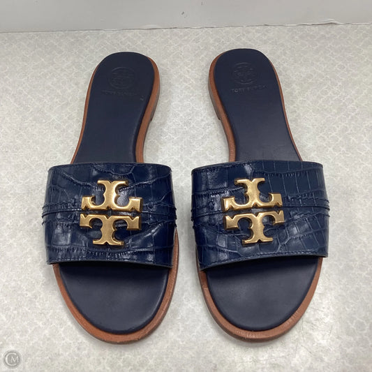 Sandals Designer By Tory Burch In Blue, Size: 7