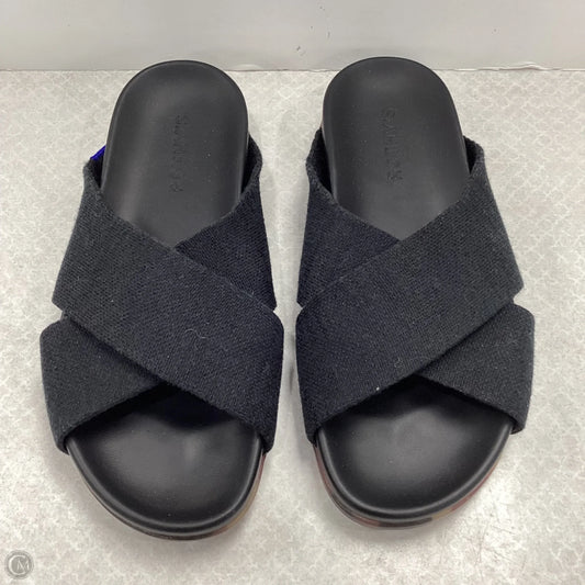 Sandals Flats By Rothys In Black, Size: 6.5