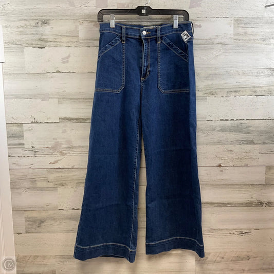 Jeans Wide Leg By Harper In Blue Denim, Size: 8