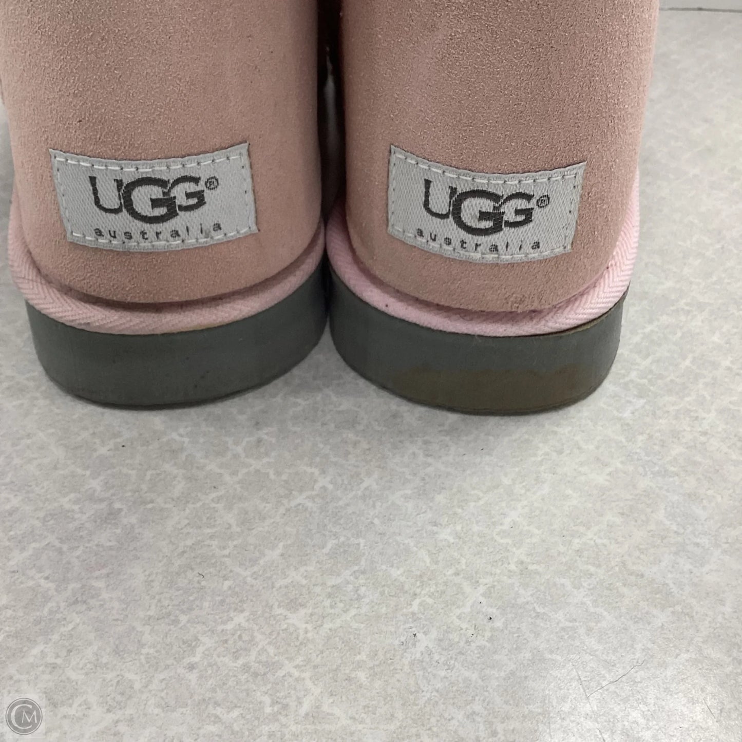 Boots Ankle Flats By Ugg In Pink, Size: 8