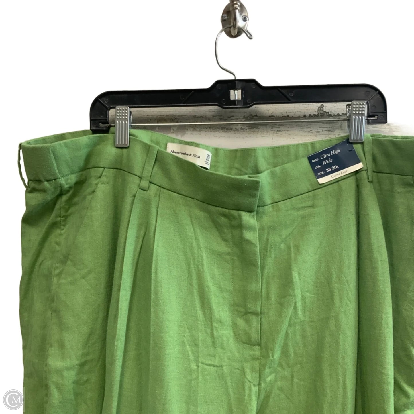 Pants Linen By Abercrombie And Fitch In Green, Size: 20