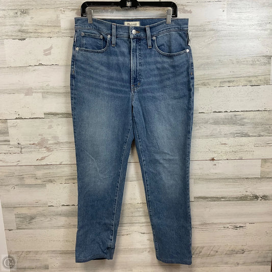 Jeans Straight By Madewell In Blue Denim, Size: 10