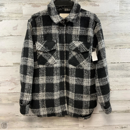 Jacket Shirt By Thread And Supply In Black & White, Size: S