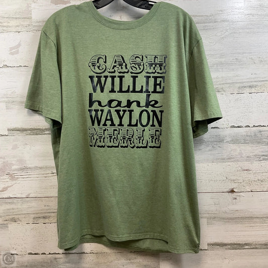 Top Short Sleeve Basic By Clothes Mentor In Green, Size: 2x