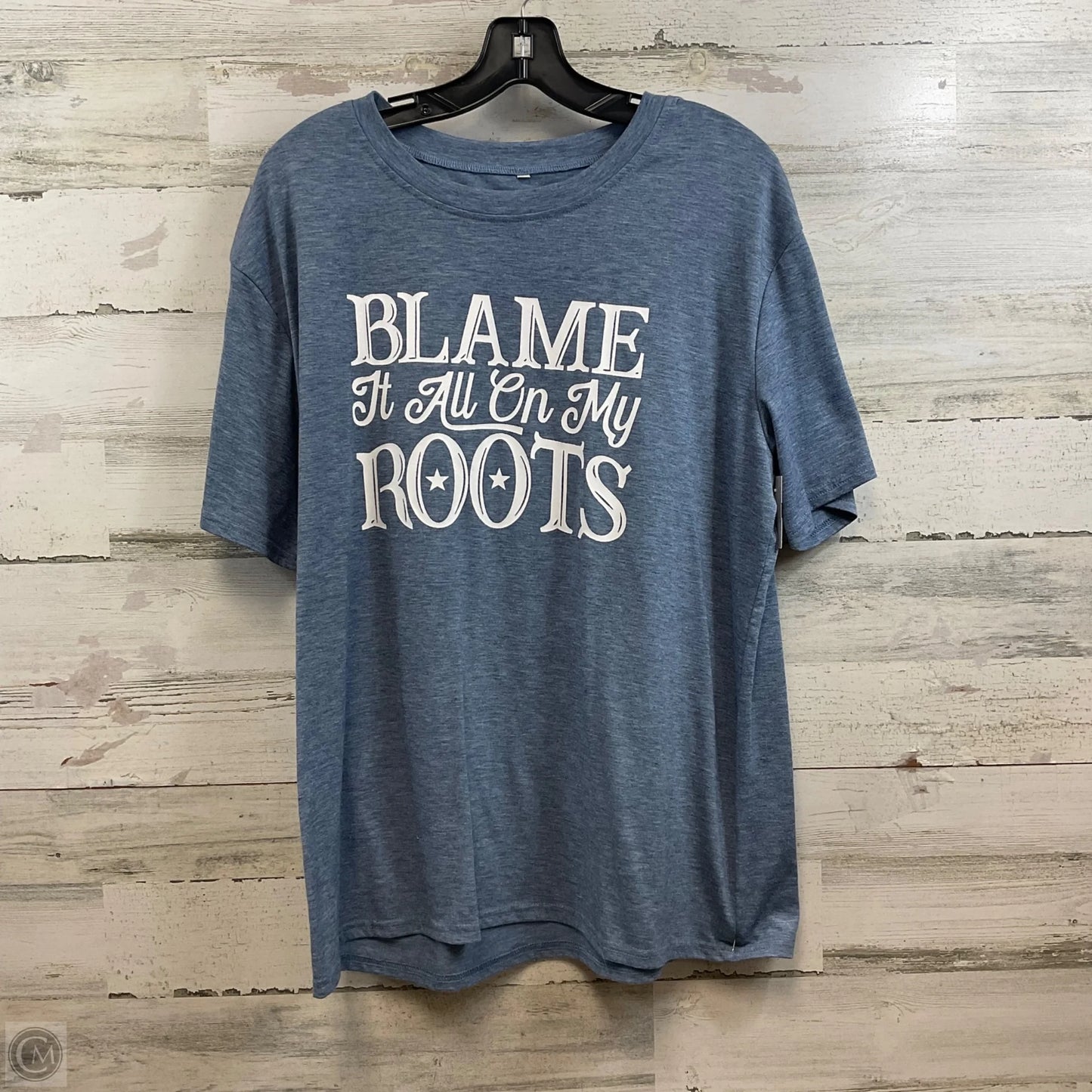 Top Short Sleeve Basic By Clothes Mentor In Blue