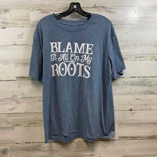 Top Short Sleeve Basic By Clothes Mentor In Blue
