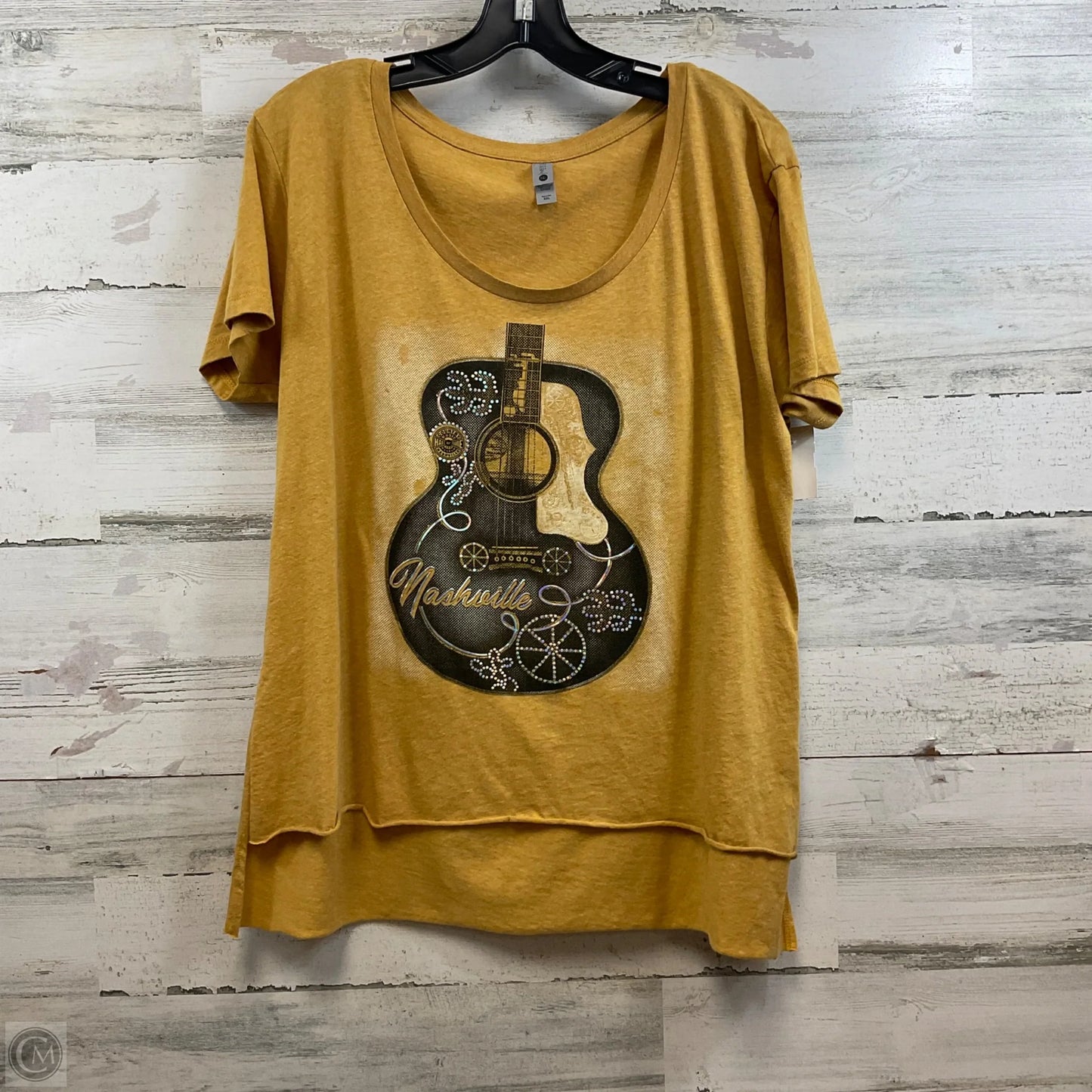 Top Short Sleeve Basic By Next Level In Yellow, Size: Xxl