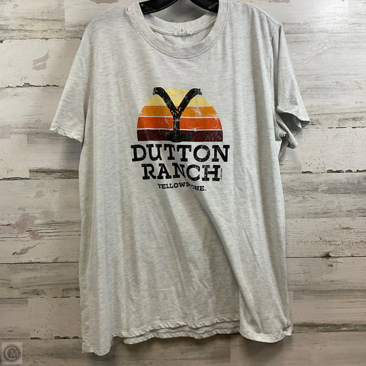 Top Short Sleeve Basic By Maurices In Grey, Size: Xl