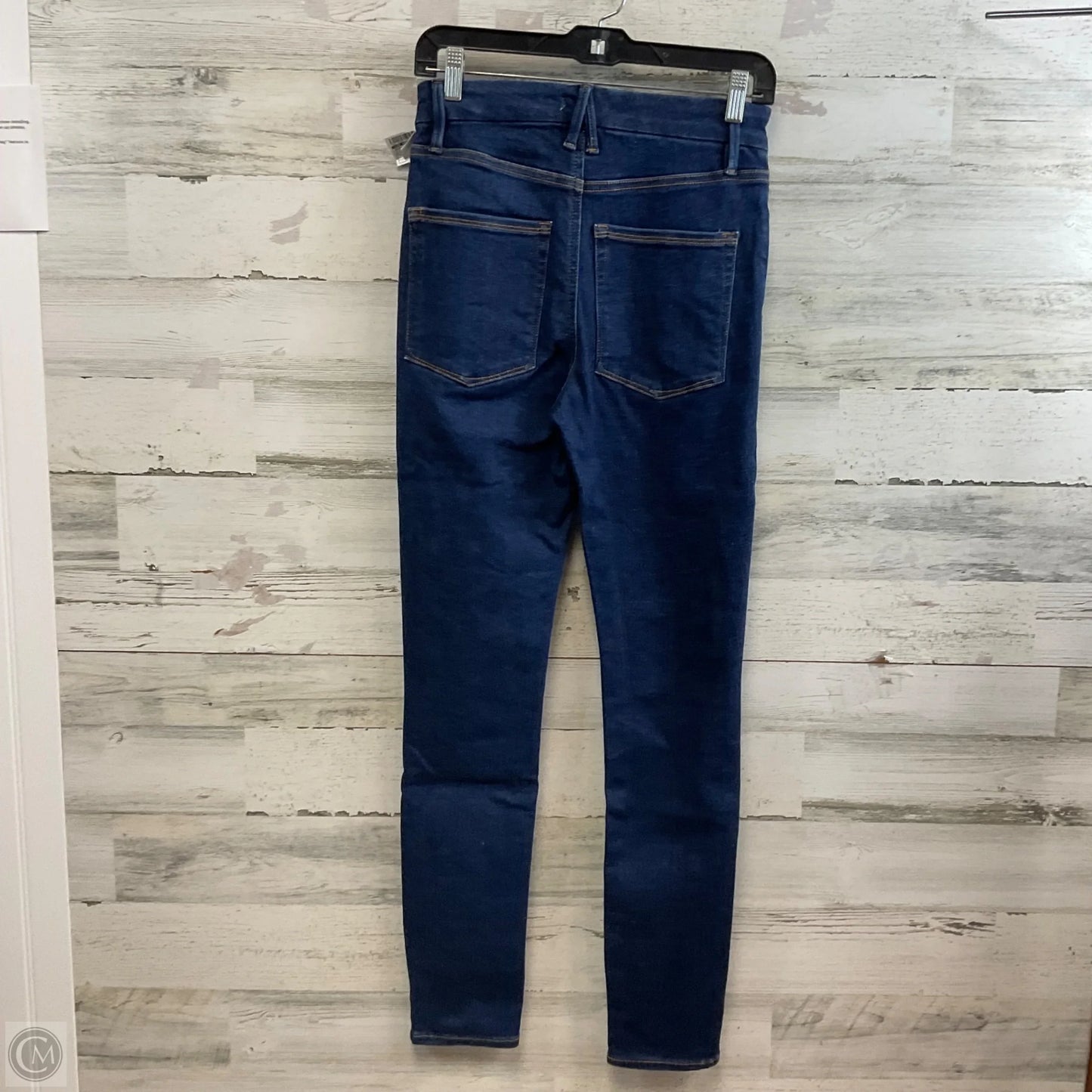 Jeans Skinny By Good American In Blue Denim, Size: 6