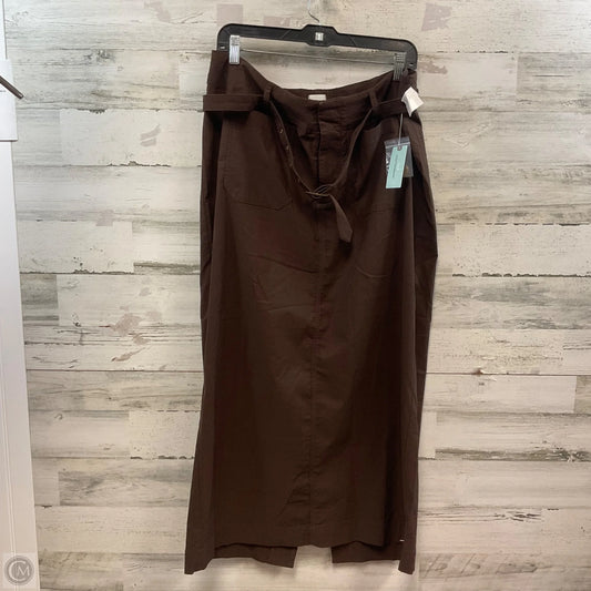 Skirt Maxi By Maeve In Brown, Size: 1x