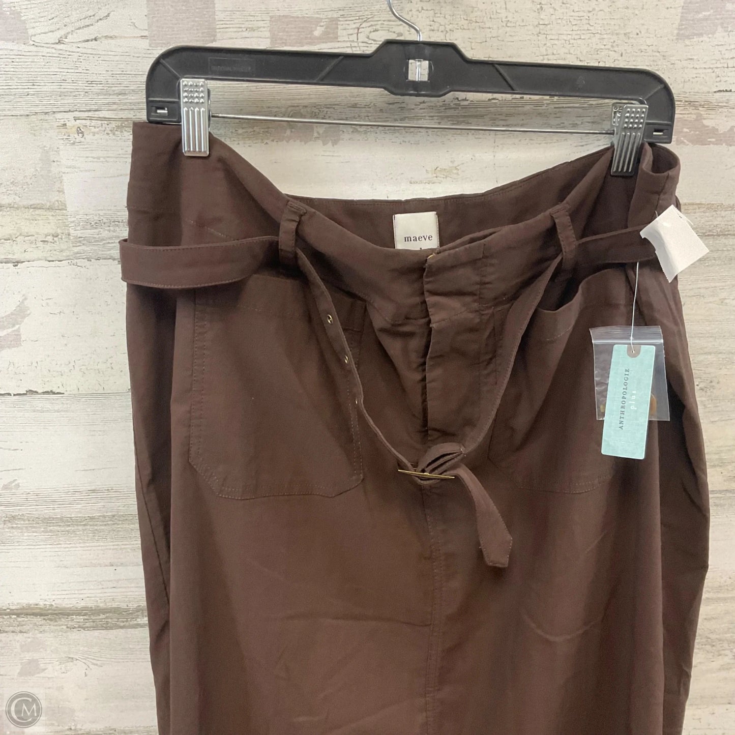 Skirt Maxi By Maeve In Brown, Size: 1x