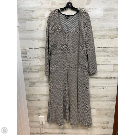 Dress Work By SAINT + SOFIA In Black & White, Size: 2x