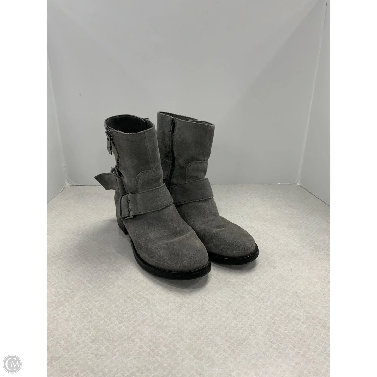 Boots Ankle Flats By Marc Fisher In Grey, Size: 9.5