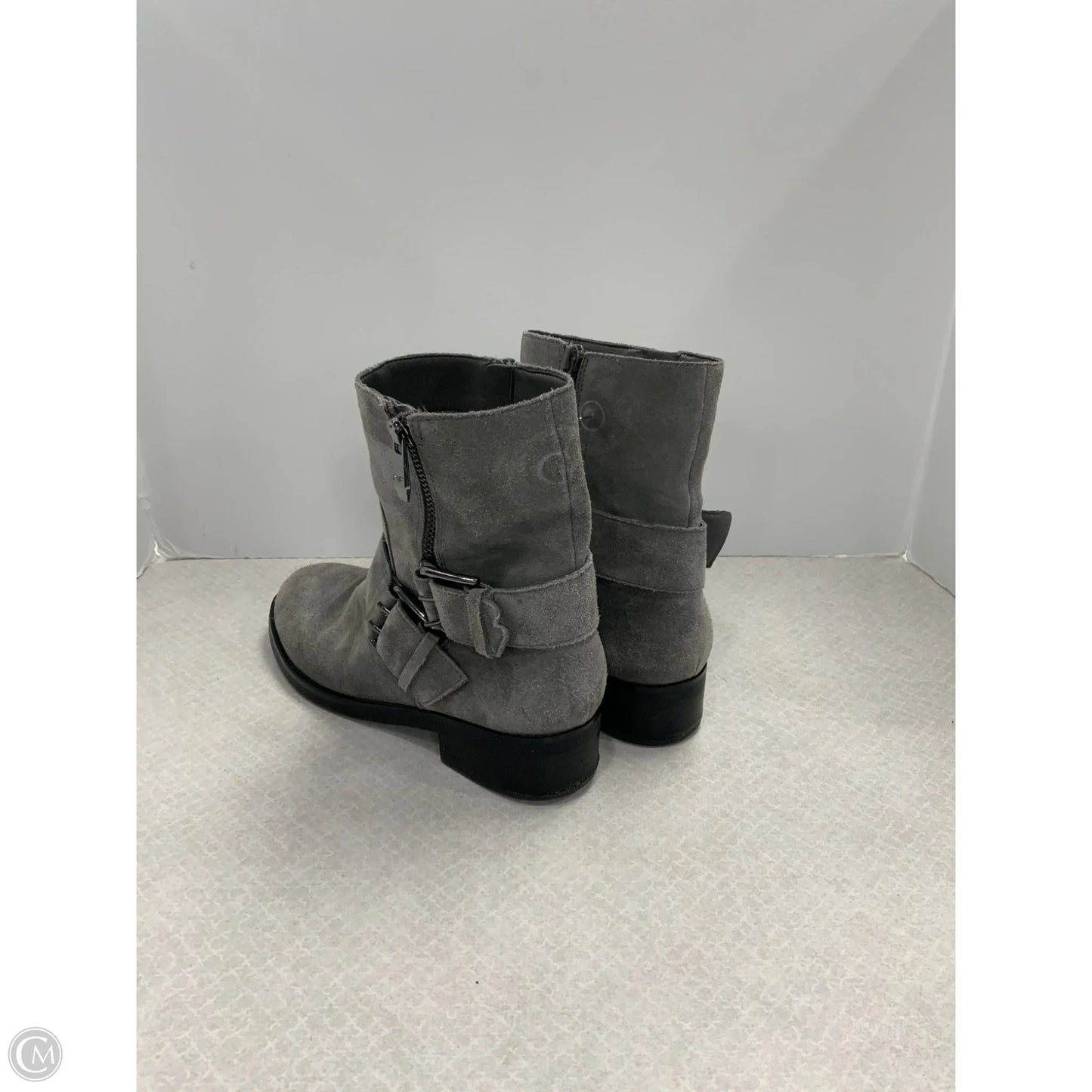 Boots Ankle Flats By Marc Fisher In Grey, Size: 9.5