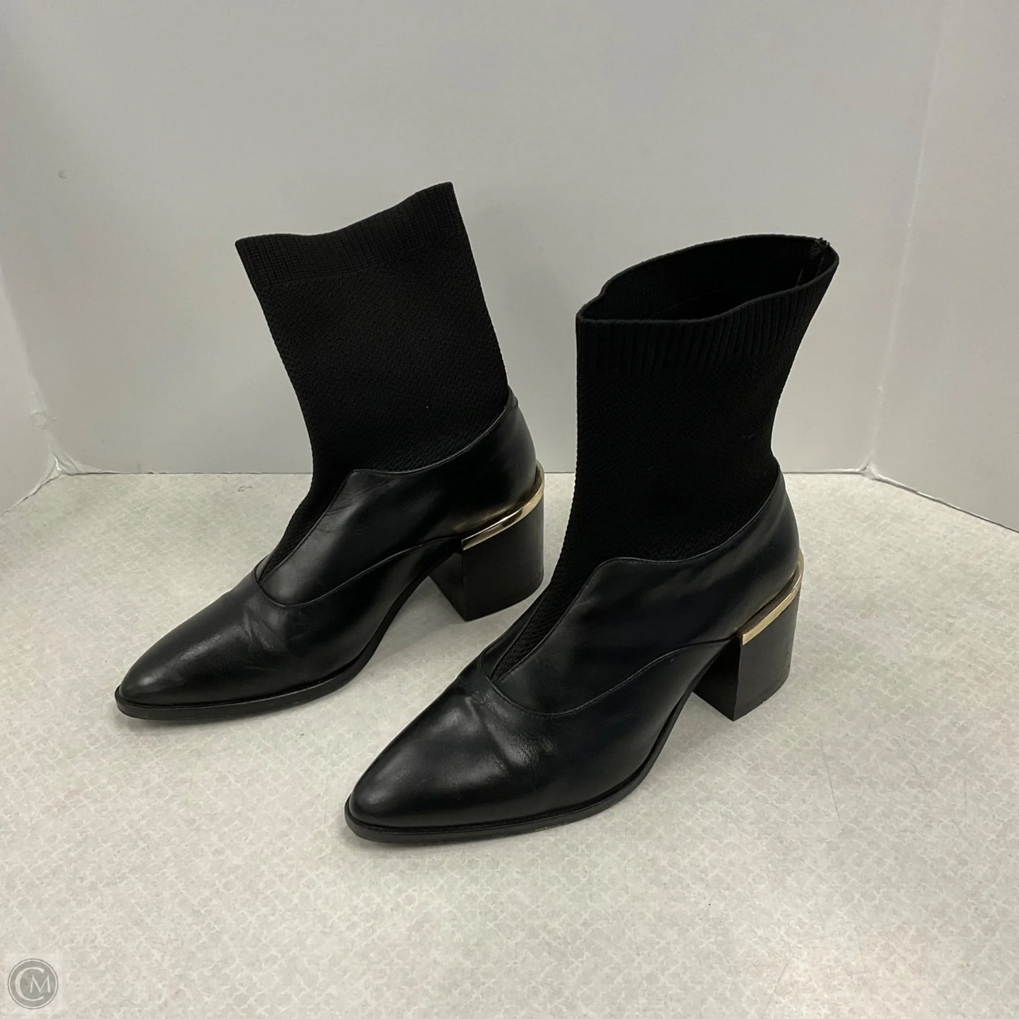 Boots Ankle Heels By Universal Standard In Black, Size: 10