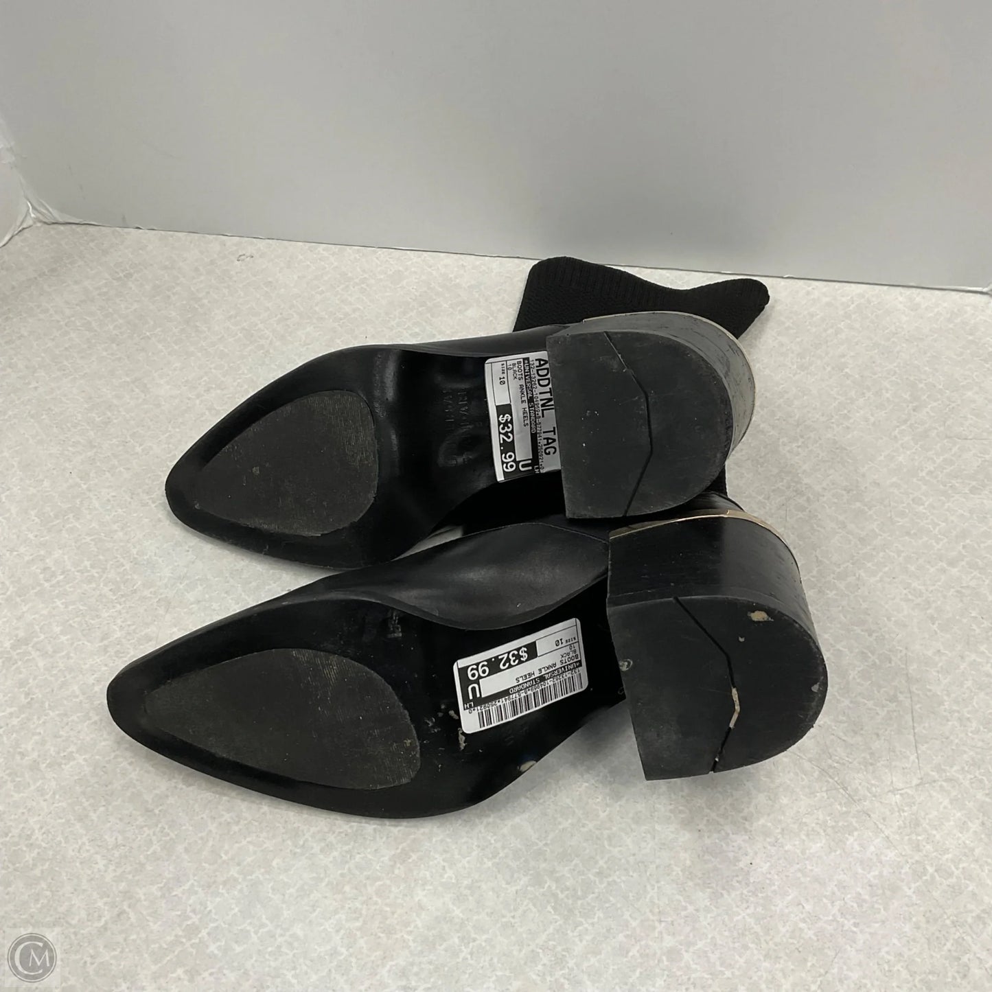 Boots Ankle Heels By Universal Standard In Black, Size: 10