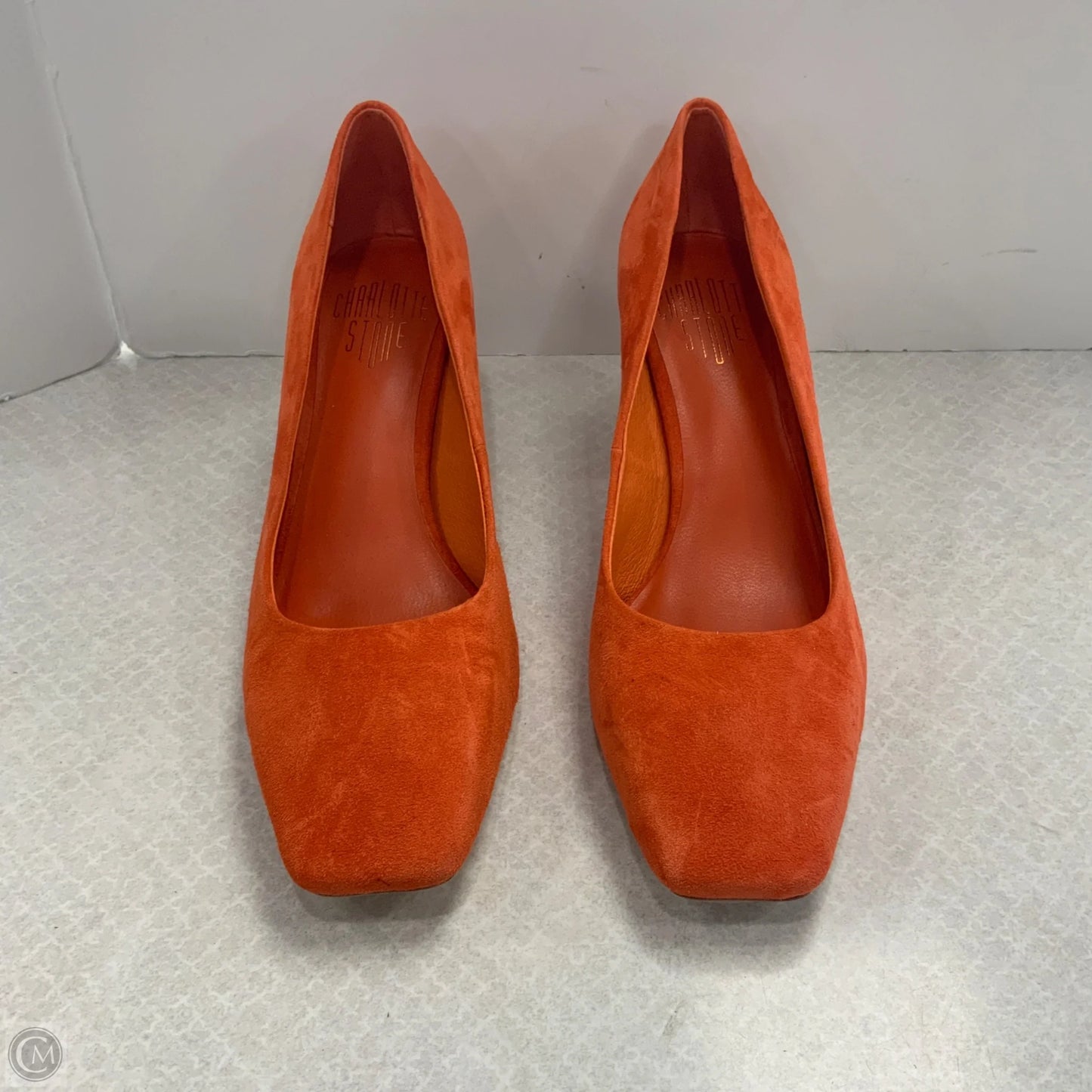 Shoes Heels Block By Charlotte Stone In Orange, Size: 10