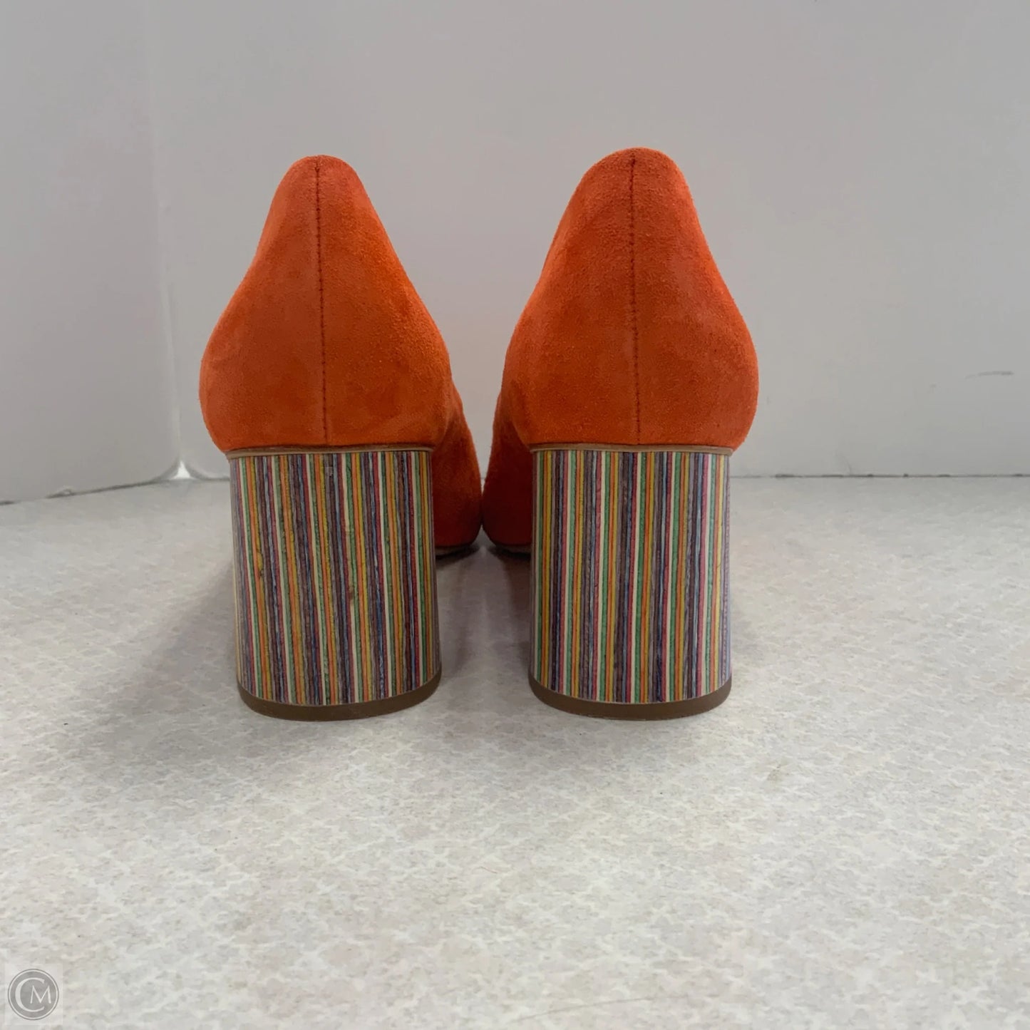 Shoes Heels Block By Charlotte Stone In Orange, Size: 10
