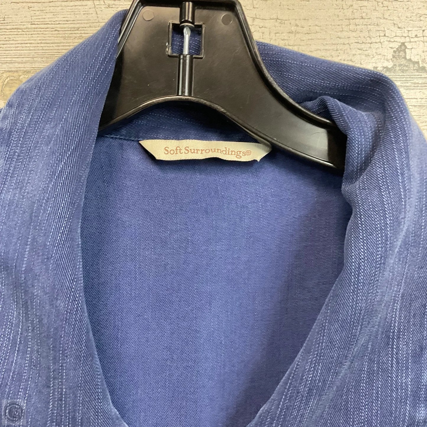 Tunic Long Sleeve By Soft Surroundings In Blue, Size: L