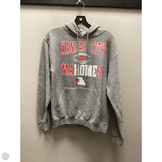 Sweatshirt Hoodie By Cme In Grey, Size: S