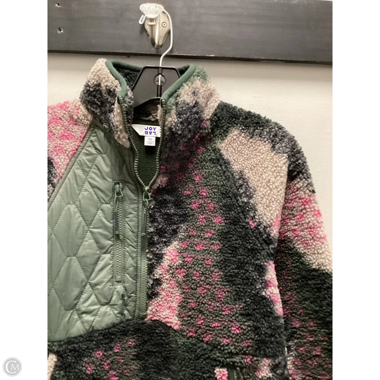Jacket Fleece By Joy Lab In Green, Size: Xs