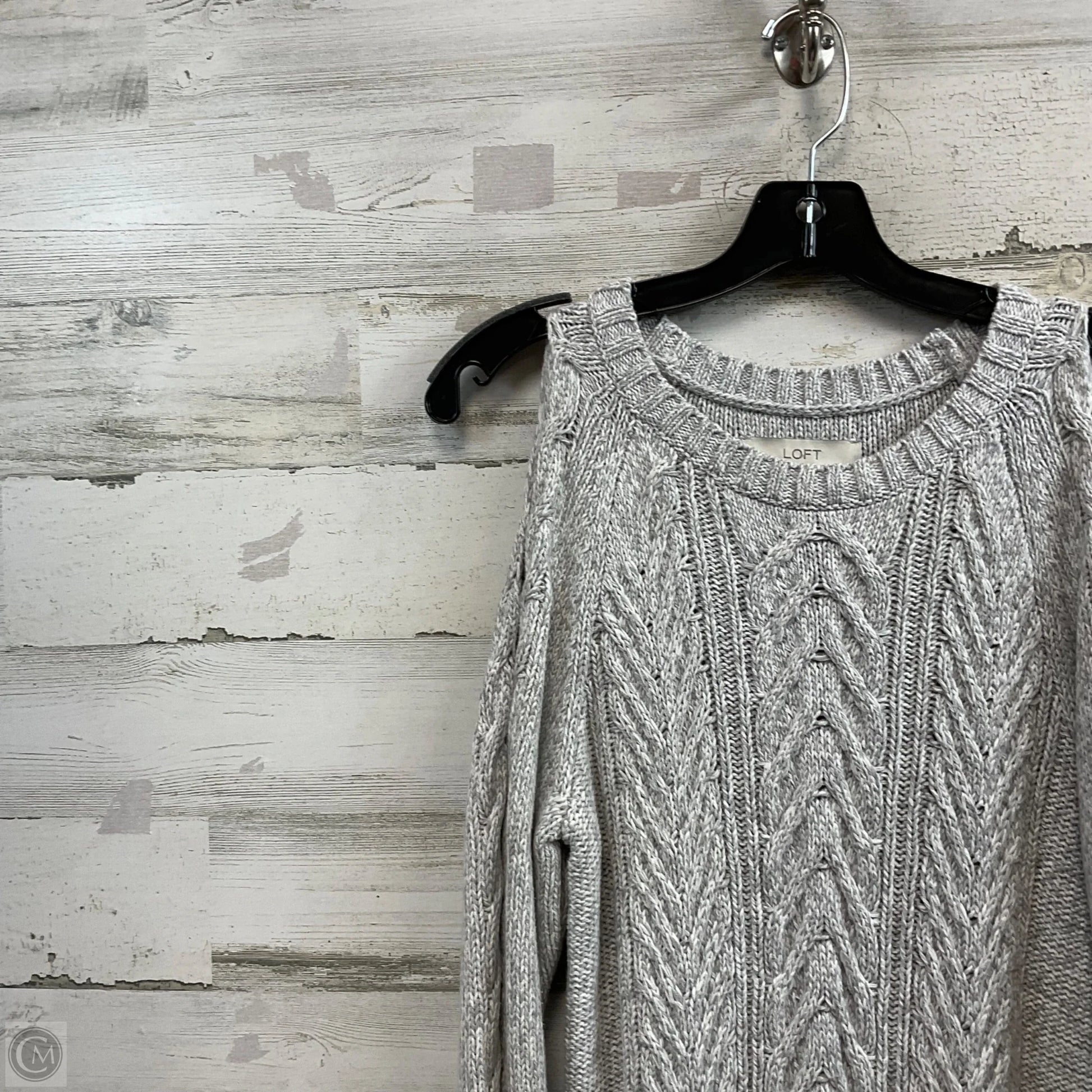 midi womens sweater dress Relaxed V-Neck Midi Sweater Dress in Cotton Merino